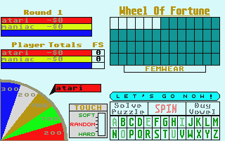 Wheel of Fortune atari screenshot